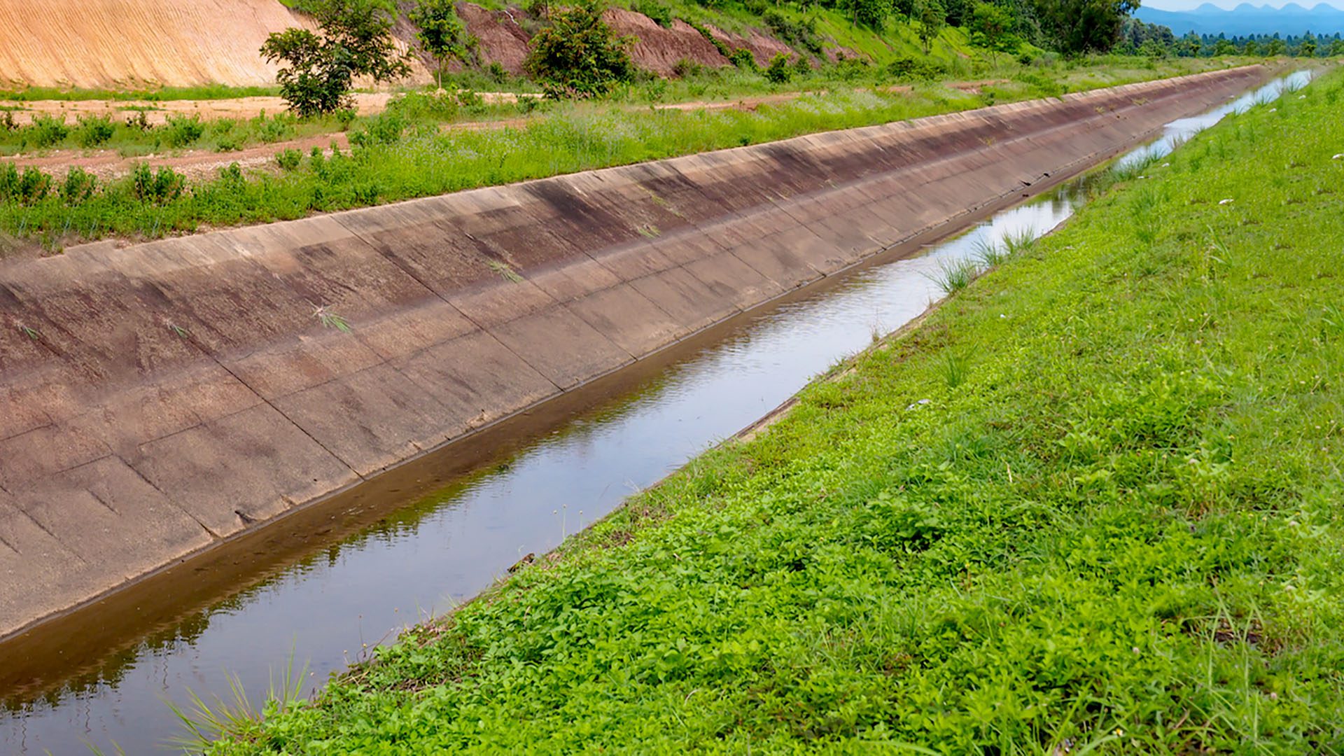 Coconut Peat saluran drainase air
